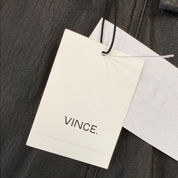 ❄️Vince Black Leather Pencil Skirt - Picture 3 of 6